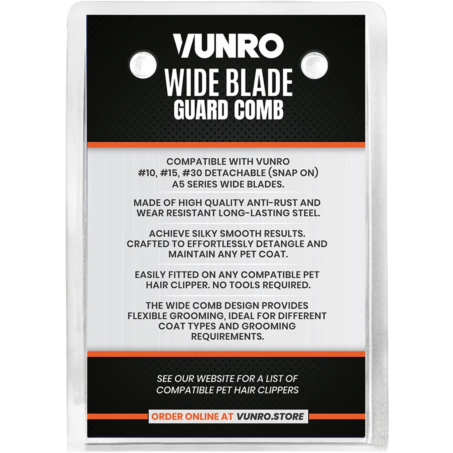 16mm ColorMax (5/8″) Wide Blade Comb Attachment by VUNRO